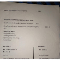 Experienced NCE Teacher Available for Full-Time Job