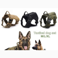 Tactical Dog Harness and Leash for Large and X-Large