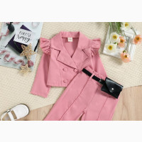 Amayah Crop Jacket, Trouser With Waist Purse - Brand New Girls Clothing Set