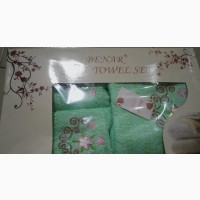 Baby Bath Towel Set 3 Piece in Varied Design/Color - Blue