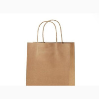 Kraft Paper Bags with Handle - 50 Pieces