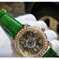 BVLGARI Automatic Leather Wristwatch