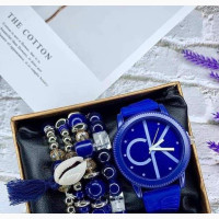 Beautiful Ck Wristwatch With Bangles