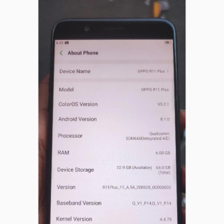 Oppo R11 Plus 64 GB Black