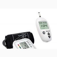All in One BP Machine+ Sugar Monitor+ 10 Strips 10 Lancets