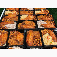 Food Small Chops Food Tray Puff Puff Akara Chicken And Chips