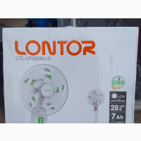 Lontor Rechargeable Standing Fan 16 Solar Port USB Port Rem